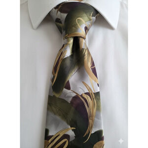 J. Garcia 1996 silk tie - Collection 30 Thirty - Green Tree - 58"